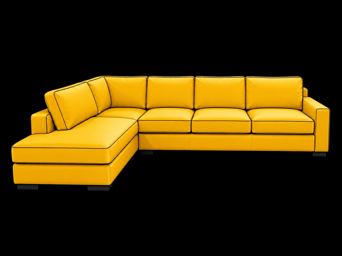 Large L-Shaped Couch — 3 Seats + Corner