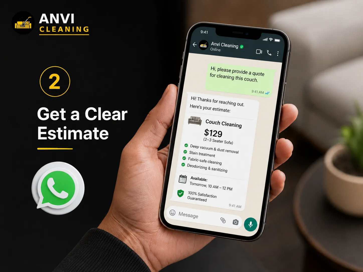 Step 2: Receive a clear estimate