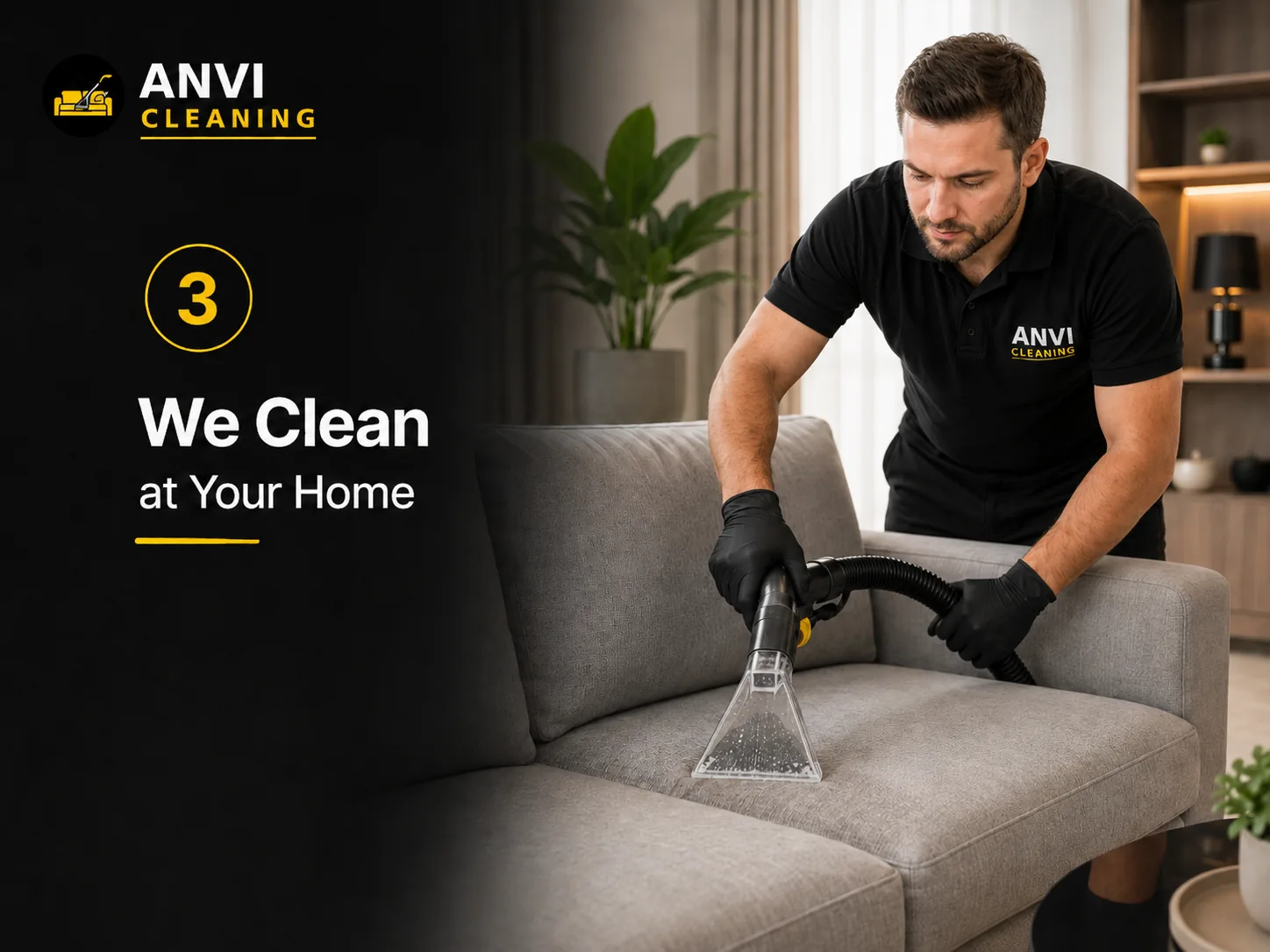 Step 3: We clean at your home